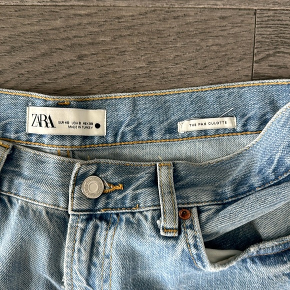 🌼ZARA🌼 Pax Culotte High Waist Jeans, Size 8 - Picture 3 of 9